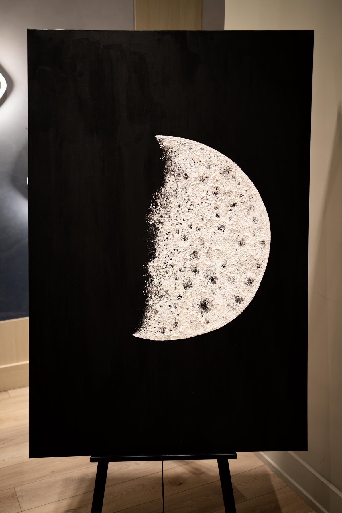 Lunar Phase - Textured moon artwork