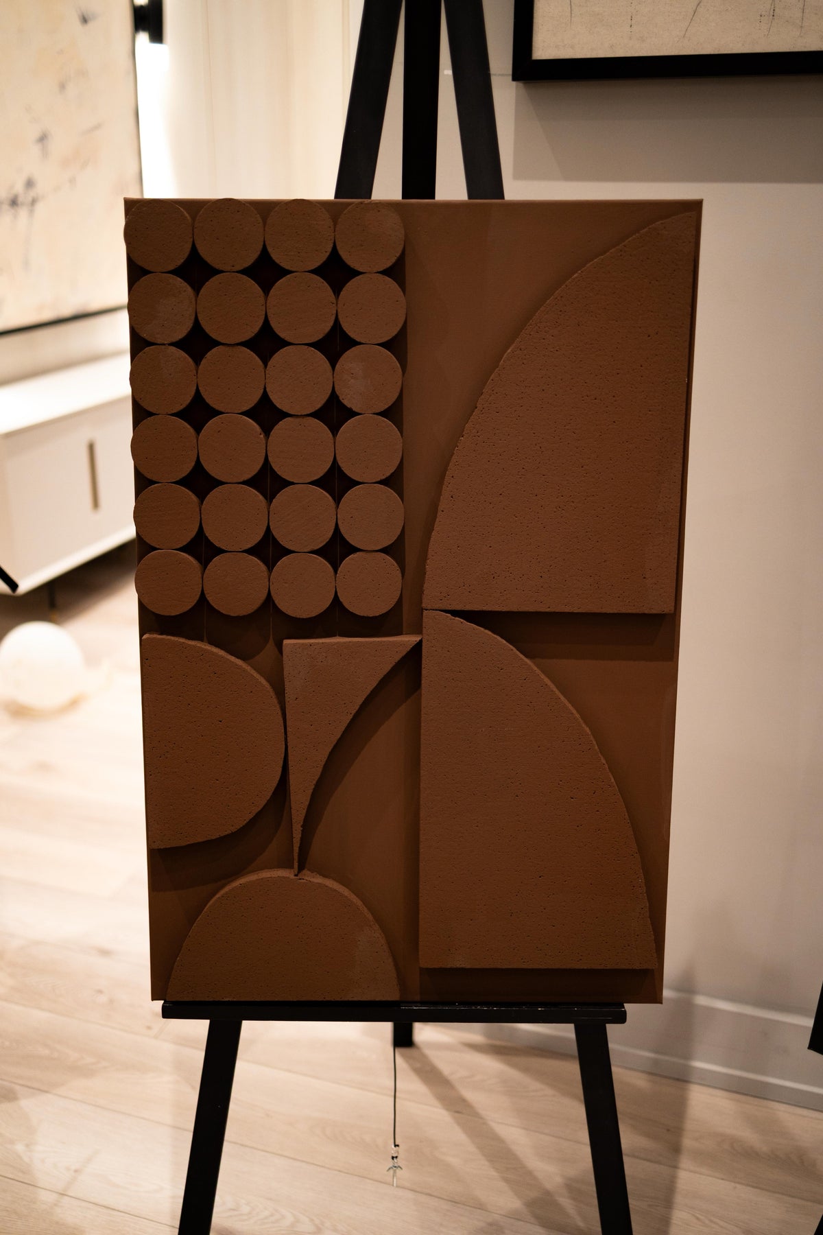 Terra Geometry - Terracotta sculptural artwork